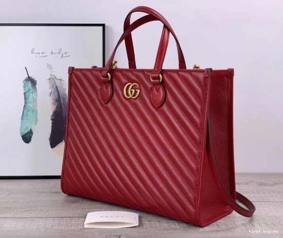 Firstbag ru medium GG bag tote Marmont GUCCI 0804